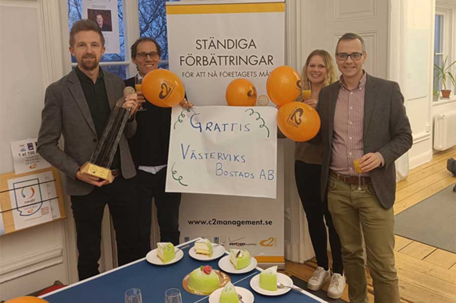 Prisutdelning på kontoret
